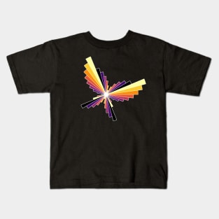 Flame Butterfly | Flying Wings Bar Charts Black Kids T-Shirt